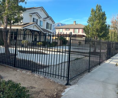 Wrought iron fence 034