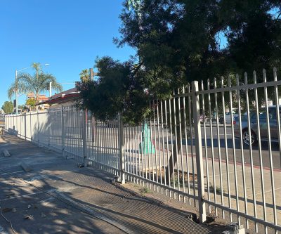 Wrought iron fence 045