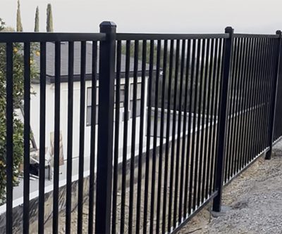 Wrought iron fence 049