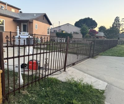 Wrought iron fence 055