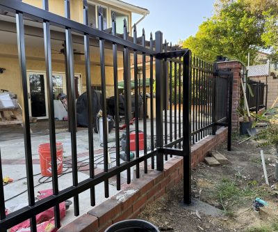 Wrought iron fence 057