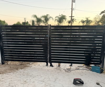 Wrought iron fence 074