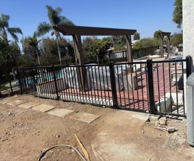 Wrought iron fence 071