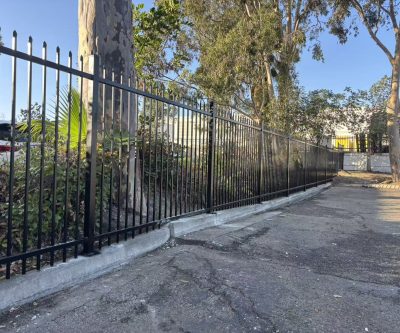 Wrought iron fence 077