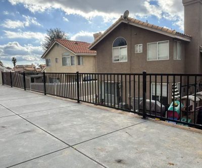 Wrought iron fence 084