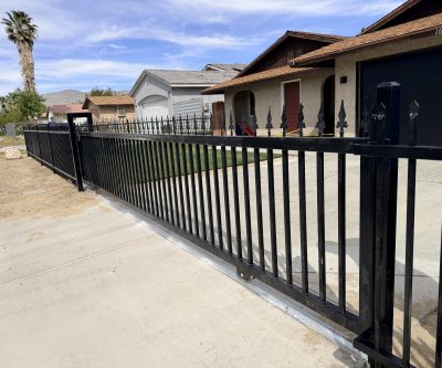 Wrought iron fence 086