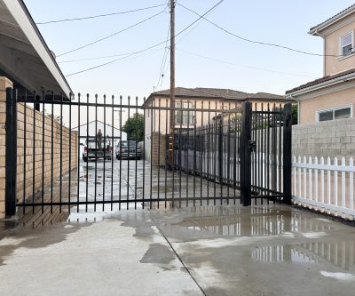 Wrought iron fence 095