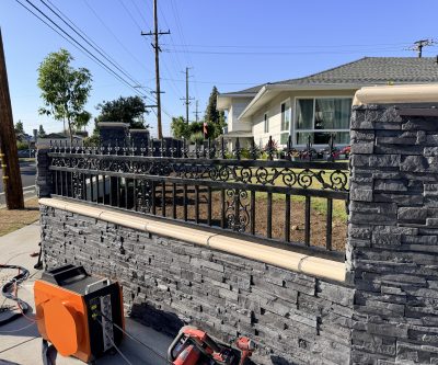 Wrought iron fence 098