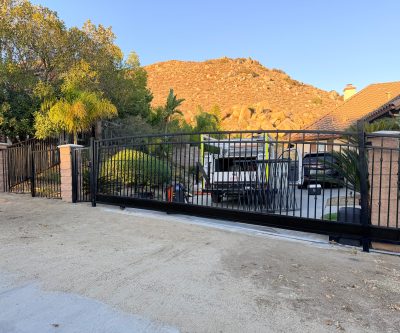 Wrought iron fence 099