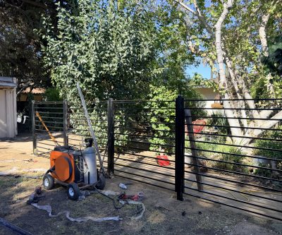 Wrought iron fence 104