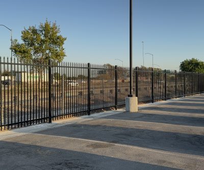 Wrought iron fence 106