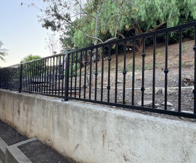 Wrought iron fence 107